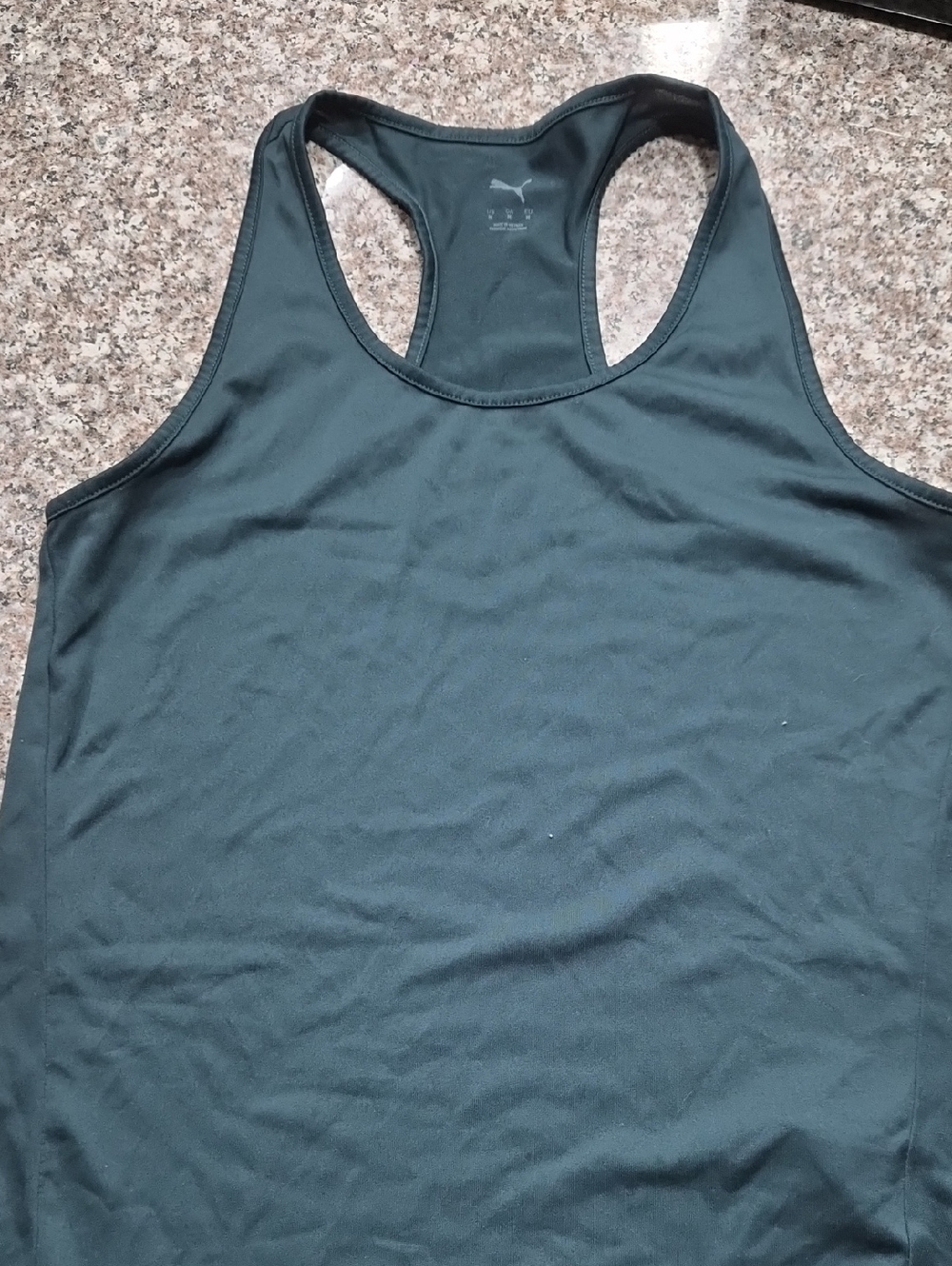 Puma Women's Deep Teal Racerback Swim Tank